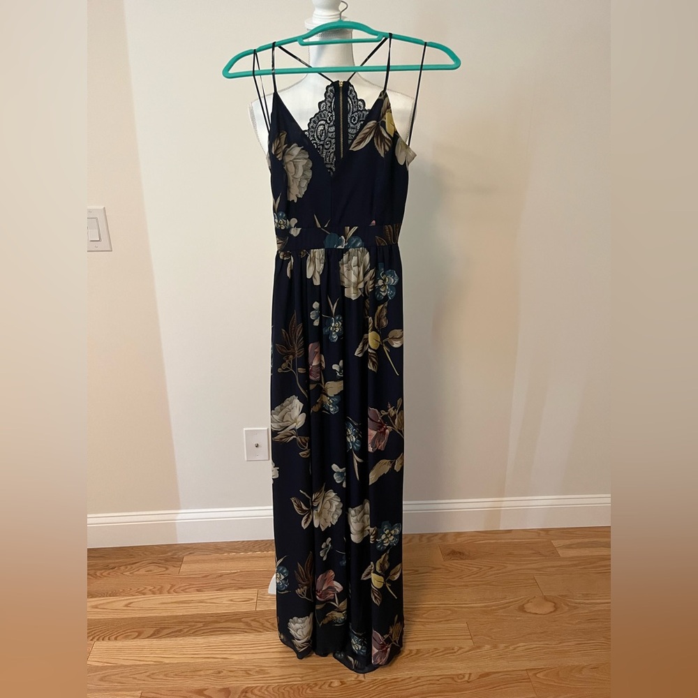 Windsor Navy Floral Maxi Dress